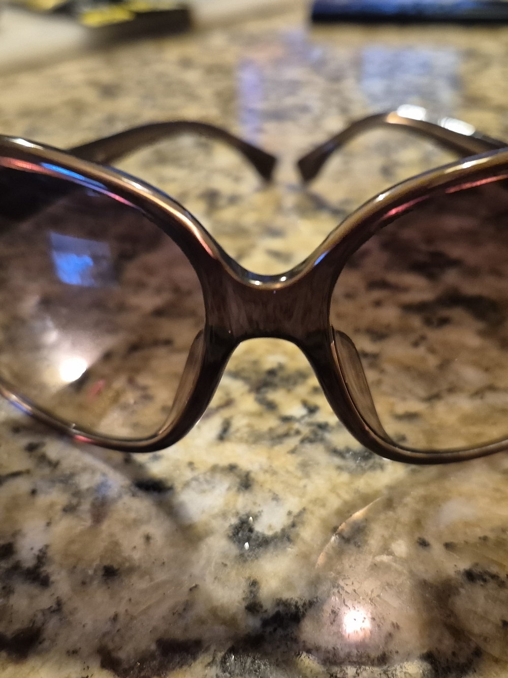 Michael Kors Brown Gradient Oversized Sunglasses